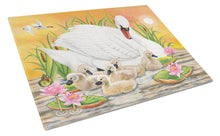 Load image into Gallery viewer, Mother Swan At Sunset Glass Cutting Boards – Durable, Decorative Kitchen Art Large PRS4046LCB
