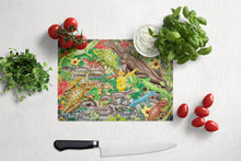 Load image into Gallery viewer, Lizard Jungle Glass Cutting Boards – Durable, Decorative Kitchen Art Large PRS4047LCB