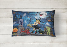 Load image into Gallery viewer, Littlest Witch's Halloween Party Canvas Fabric Decorative Pillow PRS4048PW1216