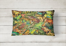 Load image into Gallery viewer, Frogs Canvas Fabric Decorative Pillow PRS4053PW1216