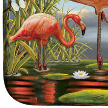 Load image into Gallery viewer, Flamingos Dish Drying Mat – Absorbent, Artistic Kitchen Essentials PRS4054DDM
