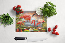 Load image into Gallery viewer, Flamingos Glass Cutting Boards – Durable, Decorative Kitchen Art Large PRS4054LCB