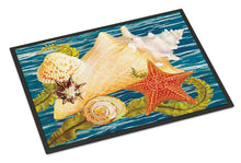 Load image into Gallery viewer, Conch Starfish And Cockle II Doormat - 24x36 Decorative Floor Mat – Indoor/Outdoor Rug with Artistic Flair PRS4057JMAT