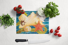 Load image into Gallery viewer, Conch Starfish And Cockle II Glass Cutting Boards – Durable, Decorative Kitchen Art Large PRS4057LCB