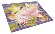 Load image into Gallery viewer, Conch And Starfish Glass Cutting Boards – Durable, Decorative Kitchen Art Large PRS4058LCB