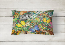 Load image into Gallery viewer, Insects &amp; Butterflies Bug World Canvas Fabric Decorative Pillow PRS4059PW1216