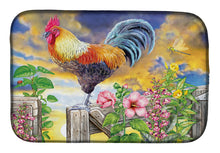 Load image into Gallery viewer, Rooster Barnyard Morning Dish Drying Mat – Absorbent, Artistic Kitchen Essentials PRS4063DDM