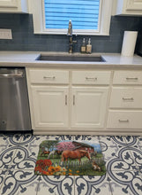 Load image into Gallery viewer, Horses Chatting with The Neighbors Machine Washable Memory Foam Mat PTW2020RUG