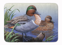Load image into Gallery viewer, Green Teal Ducks in the Water Machine Washable Memory Foam Mat PTW2057RUG
