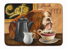 Load image into Gallery viewer, English Bulldog Morning Coffee Machine Washable Memory Foam Mat PTW2061RUG