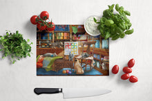Load image into Gallery viewer, Trouble in The Quilt Room Glass Cutting Boards – Durable, Decorative Kitchen Art Large PTW2063LCB