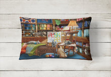 Load image into Gallery viewer, Trouble in The Quilt Room Canvas Fabric Decorative Pillow PTW2063PW1216