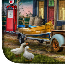 Load image into Gallery viewer, Early Bird Catches the Fish Bait Shop Dish Drying Mat – Absorbent, Artistic Kitchen Essentials PTW2065DDM