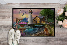 Load image into Gallery viewer, Logan's Pointe Lighthouse Golden Retriever Doormat - 24x36 Decorative Floor Mat – Indoor/Outdoor Rug with Artistic Flair PTW2070JMAT