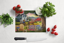 Load image into Gallery viewer, Headed Home for Dinner Farm Glass Cutting Boards – Durable, Decorative Kitchen Art Large PTW2071LCB