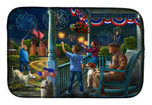 Load image into Gallery viewer, 4th of July at Grandpa's USA Dish Drying Mat – Absorbent, Artistic Kitchen Essentials PTW2073DDM