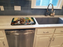 Load image into Gallery viewer, Beagle, Cats Back to School Dish Drying Mat – Absorbent, Artistic Kitchen Essentials PTW2074DDM