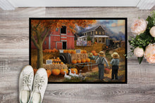 Load image into Gallery viewer, Fall Amish Pumpkin Stand Doormat - 24x36 Decorative Floor Mat – Indoor/Outdoor Rug with Artistic Flair PTW2075JMAT