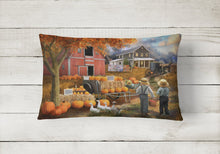 Load image into Gallery viewer, Fall Amish Pumpkin Stand Canvas Fabric Decorative Pillow PTW2075PW1216