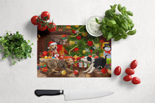 Load image into Gallery viewer, Holiday A Little Christmas Fun Yellow Lab Glass Cutting Boards – Durable, Decorative Kitchen Art Large PTW2076LCB