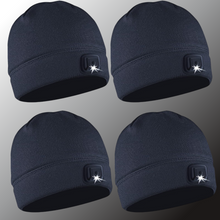 Load image into Gallery viewer, POWERCAP 3.0 Lighted Headlamp Fleece Beanies Rechargeable LED - 150 Lumens