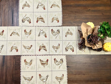 Load image into Gallery viewer, Tache Country Farmhouse Rooster Hens Woven Tapestry Placemat Set (13139PM)