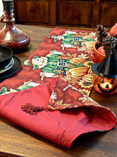 Load image into Gallery viewer, Tache Pumpkin Patch Scarecrow Autumn Harvest Woven Tapestry Table Runners (12921TR)