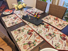 Load image into Gallery viewer, DaDa Bedding Set of 4-Pieces Sweet Love Notes Pink Floral Tapestry Dining Table Placemats 13” x 19”
