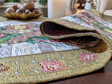 Load image into Gallery viewer, DaDa Bedding Rustic Floral Bouquet Lights Holiday Tapestry Dining Table Runner (6068)