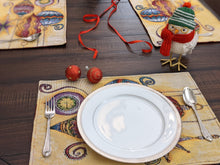Load image into Gallery viewer, DaDa Bedding Set of 4-Pieces Starry Bohemian Lantern Ornaments Christmas Tapestry Placemats 13” x 19” (14916)