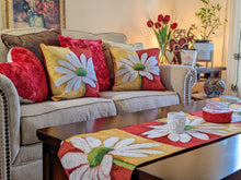 Load image into Gallery viewer, Tache Loves Me Not Daisy Tapestry Table Runner (9046)