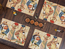 Load image into Gallery viewer, DaDa Bedding Set of 4-Pieces Dancing Women African Kwanzaa Tapestry Dining Table Placemats 13” x 19” (18117)