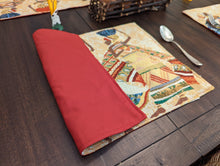 Load image into Gallery viewer, DaDa Bedding Set of 4-Pieces Dancing Women African Kwanzaa Tapestry Dining Table Placemats 13” x 19” (18117)