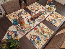 Load image into Gallery viewer, DaDa Bedding Set of 4-Pieces Dancing Women African Kwanzaa Tapestry Dining Table Placemats 13” x 19” (18117)