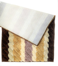 Load image into Gallery viewer, Tache 20x32 Inch Striped Brown and Beige Bathroom Rugs (TARBS2032)