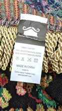 Load image into Gallery viewer, Tache Elegant Black Ornate Paisley Woven Tapestry Tablecloth (18192)