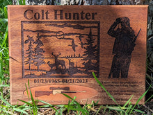 Load image into Gallery viewer, Custom Laser Engraved Memorial Plaque With Insert For Ashes