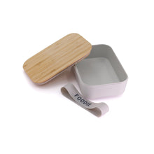 Load image into Gallery viewer, Pack of 3 Foodie Bamboo Lunch Box in Gray | Eco-Friendly and Sustainable | 7.5" x 5" x 2"