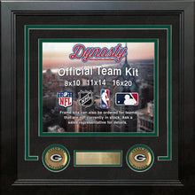 Load image into Gallery viewer, Green Bay Packers Custom NFL Football 8x10 Picture Frame Kit (Multiple Colors)
