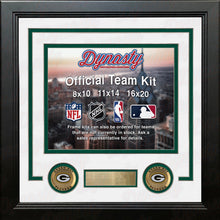 Load image into Gallery viewer, Green Bay Packers Custom NFL Football 16x20 Picture Frame Kit (Multiple Colors)