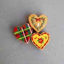 Load image into Gallery viewer, Hand-Painted Hearts :: Christmas Edition ✨
