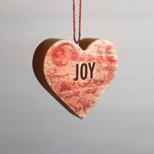 Load image into Gallery viewer, Christmas Carol Heart Ornaments