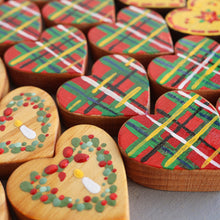 Load image into Gallery viewer, Hand-Painted Hearts :: Christmas Edition ✨