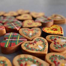 Load image into Gallery viewer, Hand-Painted Hearts :: Christmas Edition ✨