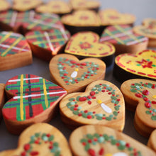 Load image into Gallery viewer, Hand-Painted Hearts :: Christmas Edition ✨