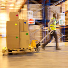 Load image into Gallery viewer, 2&quot; Permanent Round Color Coding Sheeted Dot Kit (Primary): 100/Pack