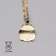 Load image into Gallery viewer, Panda Diamond Pendant Necklace 18K Yellow Gold
