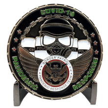 Load image into Gallery viewer, CL4-15 Border Patrol Pandemic Response Team Thin Green Line Police Challenge Coin CBP