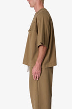 Load image into Gallery viewer, Paneled Hidden Pocket Tee - Washed Earth