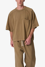 Load image into Gallery viewer, Paneled Hidden Pocket Tee - Washed Earth